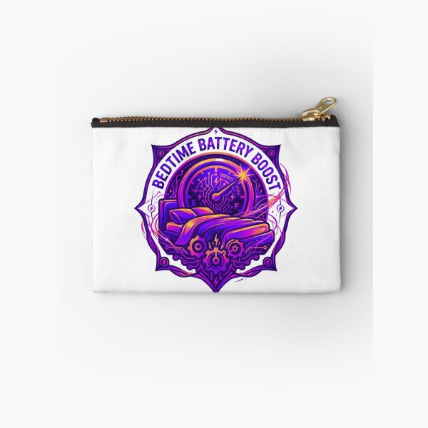 Item preview, Bedtime Battery Boost - Cyberpunk Sleep & Recharge Emblem designed and sold by RDproject.