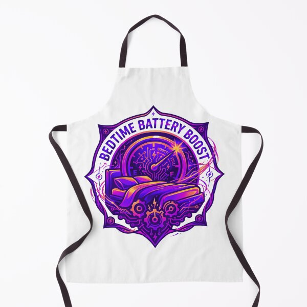 Item preview, Bedtime Battery Boost - Cyberpunk Sleep & Recharge Emblem designed and sold by RDproject.