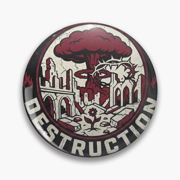 Item preview, War is Destruction - Meaningful Anti-War & Peace Design designed and sold by goodFather4ever.