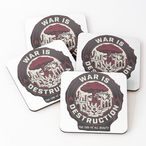Item preview, War is Destruction - Meaningful Anti-War & Peace Design designed and sold by goodFather4ever.