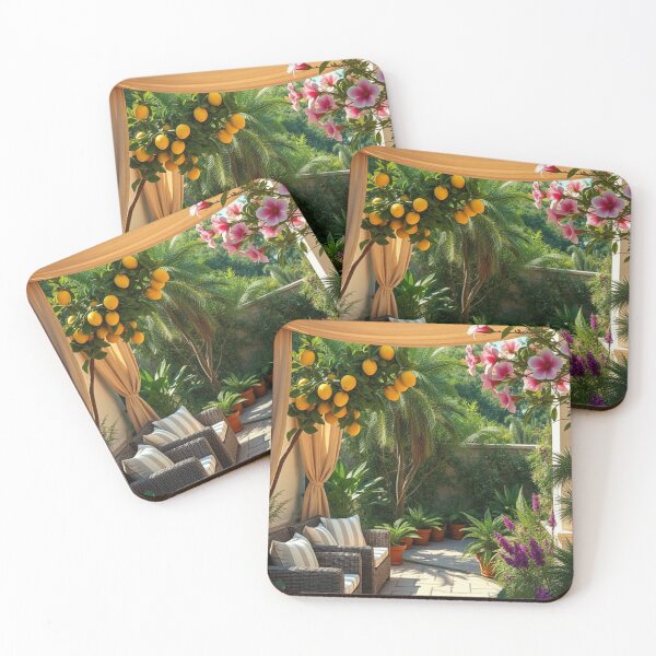 Item preview, Mediterranean Style Patio With Lemon Trees designed and sold by Vida e Arte.