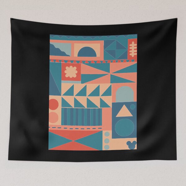 Item preview, It'S A Small World Pattern (Vintage Palette) designed and sold by yasselim.