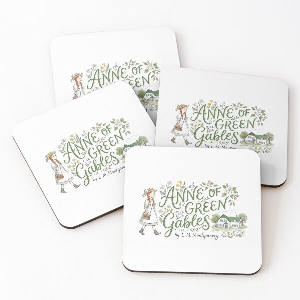 Item preview, Anne of Green Gables L. M. Montgomery Green Typography Art designed and sold by Fenay Designs.