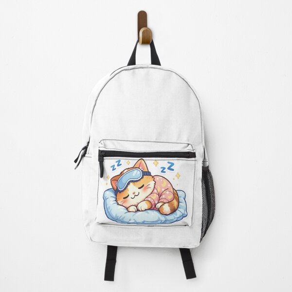 Item preview, Cat Nap Mode Activated – Cute Sleeping Cat Kawaii Sticker | Sleepy Cat Pajamas Cartoon Design designed and sold by ArtWaveStudio8.
