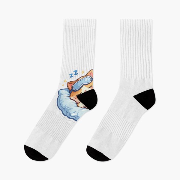 Item preview, Cat Nap Mode Activated – Cute Sleeping Cat Kawaii Sticker | Sleepy Cat Pajamas Cartoon Design designed and sold by ArtWaveStudio8.