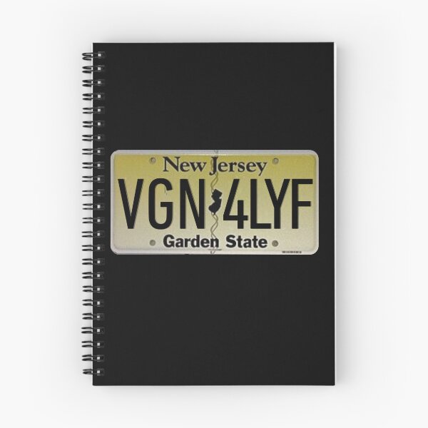Item preview, Vegan For Life New Jersey License Plate designed and sold by coodoosandco.