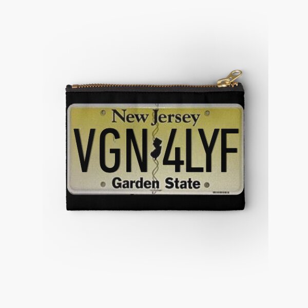 Item preview, Vegan For Life New Jersey License Plate designed and sold by coodoosandco.