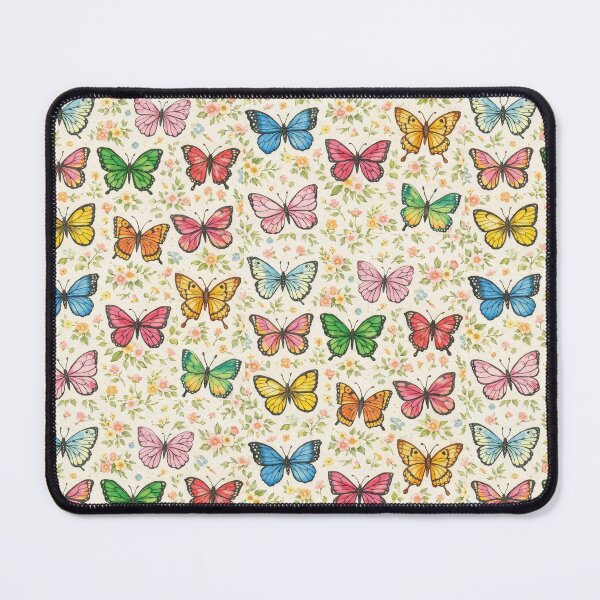 Item preview, Colorful Butterfly Pattern – Watercolor Floral Nature Design designed and sold by Verdaire.