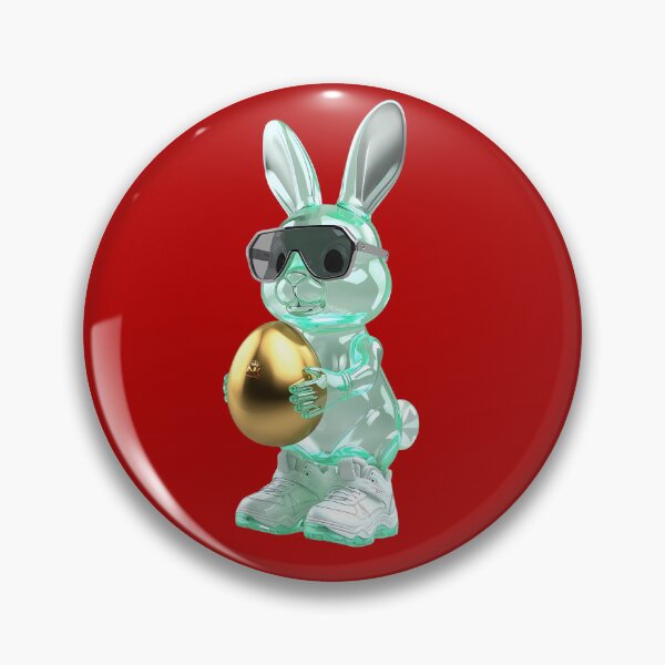 Item preview, Green Glasses Chrome Bunny | Easter Collection 2026 by NK-Studios designed and sold by NK-Studios .