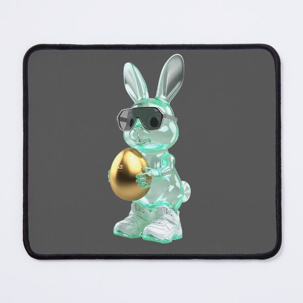Item preview, Green Glasses Chrome Bunny | Easter Collection 2026 by NK-Studios designed and sold by NK-Studios .