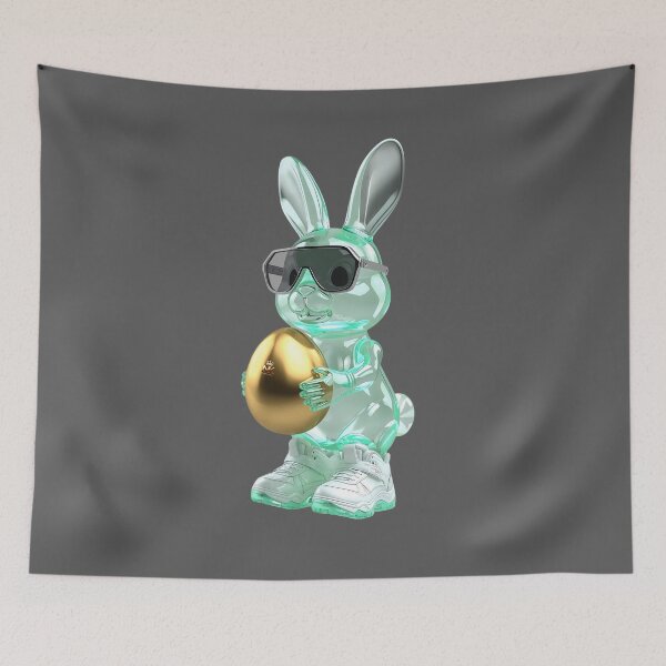 Item preview, Green Glasses Chrome Bunny | Easter Collection 2026 by NK-Studios designed and sold by NK-Studios .