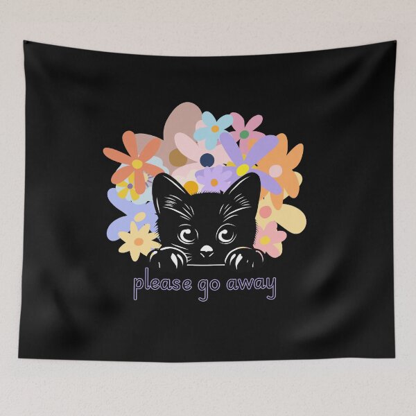 Item preview, Please Go Away Introvert Kitty designed and sold by coodoosandco.