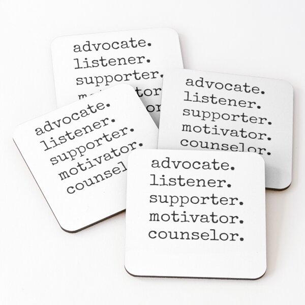 Item preview, Advocate Listener Supporter Motivator Counselor designed and sold by krystalRomanart.