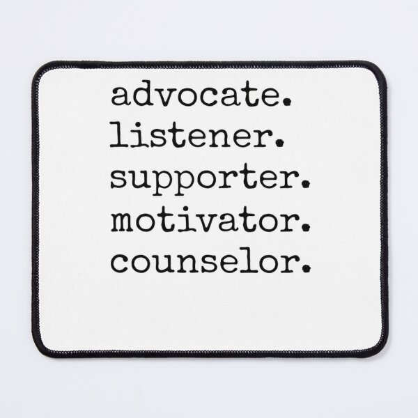 Item preview, Advocate Listener Supporter Motivator Counselor designed and sold by krystalRomanart.