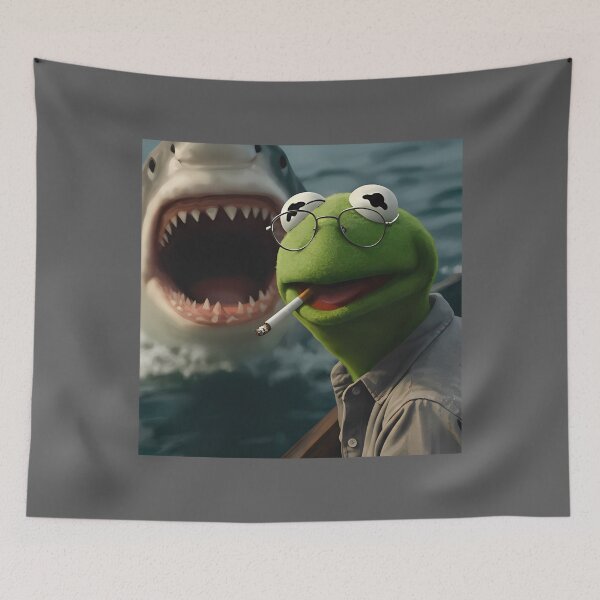 Item preview, Kermit The Frog Smoking Meme designed and sold by PixelRag.
