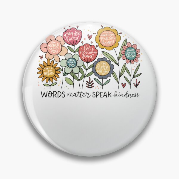 Item preview, Words Matter Speak Kindness Boho Floral designed and sold by krystalRomanart.