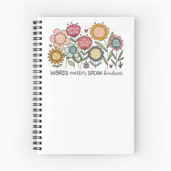 Item preview, Words Matter Speak Kindness Boho Floral designed and sold by krystalRomanart.