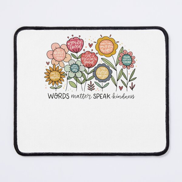 Item preview, Words Matter Speak Kindness Boho Floral designed and sold by krystalRomanart.