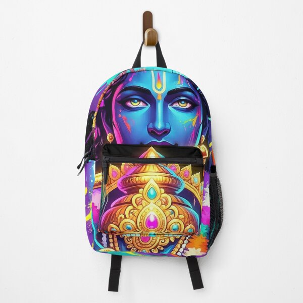 Item preview, Neon Krishna – Cosmic Flute of Divine Energy designed and sold by Bite Size Hindu .