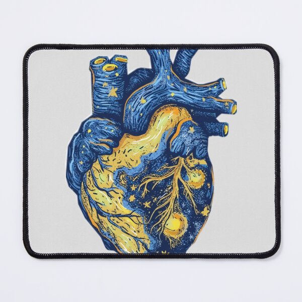 Item preview, Galaxy Anatomical Heart Illustration designed and sold by WanderingValley.