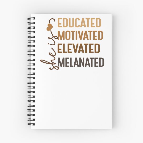 Item preview, She Is Me Educated Motivated Elevated Melanated designed and sold by krystalRomanart.