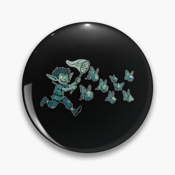 Item preview, Goblin Catching Butterfly Dice Tabletop RPG designed and sold by Fenay Designs.