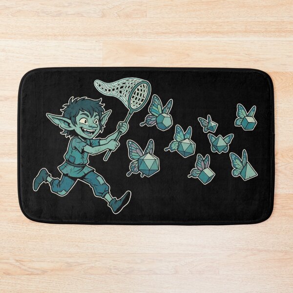 Item preview, Goblin Catching Butterfly Dice Tabletop RPG designed and sold by Fenay Designs.