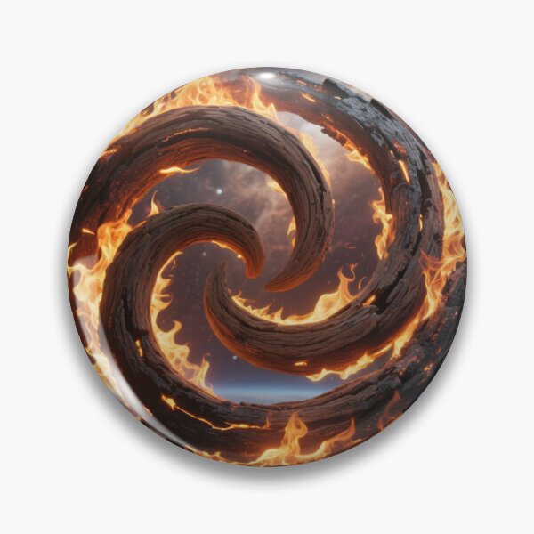Item preview, Wood triskel on fire in the space. designed and sold by AEMK57.