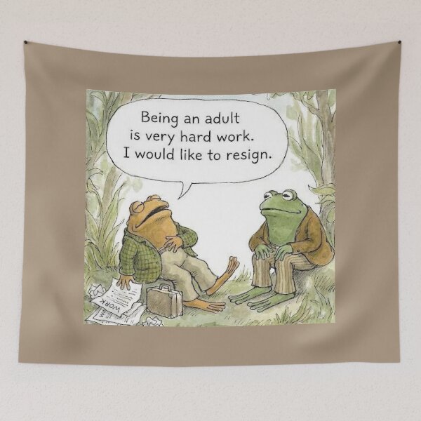 Item preview, Being an adult is very hard work. designed and sold by PoeTatoes.