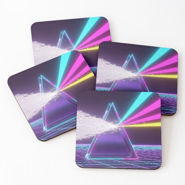 Item preview, Neon Laser Beam Pyramid - Abstract Darkwave Reflection designed and sold by powersunlight.