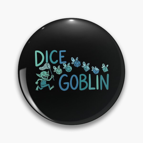 Item preview, Dice Goblin Catching Butterfly Dice Tabletop RPG designed and sold by Fenay Designs.