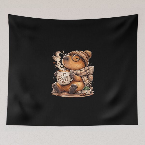 Item preview, Cute Coffee Capybara – Relaxing Animal Lover Design designed and sold by PlynGraphics.