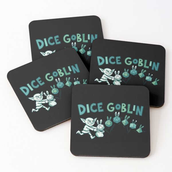 Item preview, Dice Goblin Hoarding Bunny Dice Tabletop RPG designed and sold by Fenay Designs.