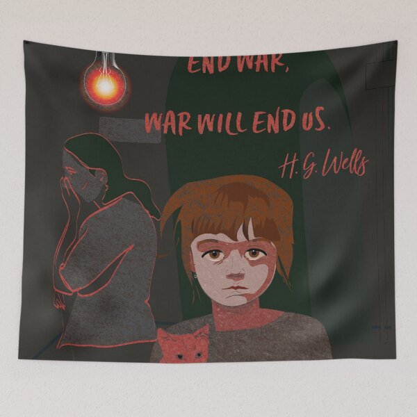Item preview, Ukraine Wall art, Ukrainian shirt, War, Save Ukraine poster H G Wells Ukraine folk art Glory to Ukraine Pray for Ukraine Support Ukraine Ukraine shops designed and sold by GalleryArtField.