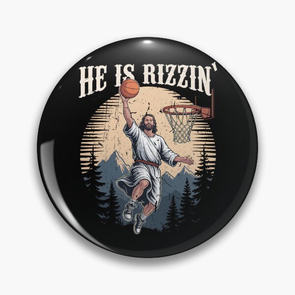 Artikelvorschau, Er ist auferstanden Basketball Rizzin' Rizzen Ostern Jesus Männer Jungen entworfen und verkauft von eloisestewart.