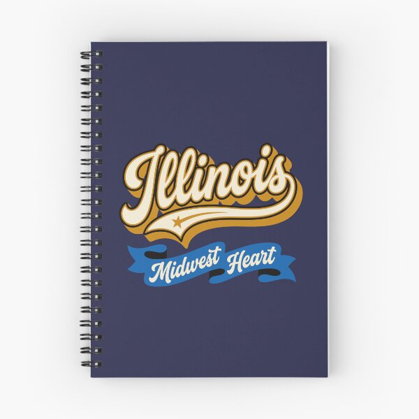 Item preview, Illinois Midwest Heart - Bold Retro Script Pride Design designed and sold by Cozy-Old-Pub.