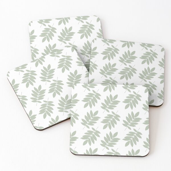 Item preview, Elder Leaf Pattern Green on White designed and sold by NataliePaskell.