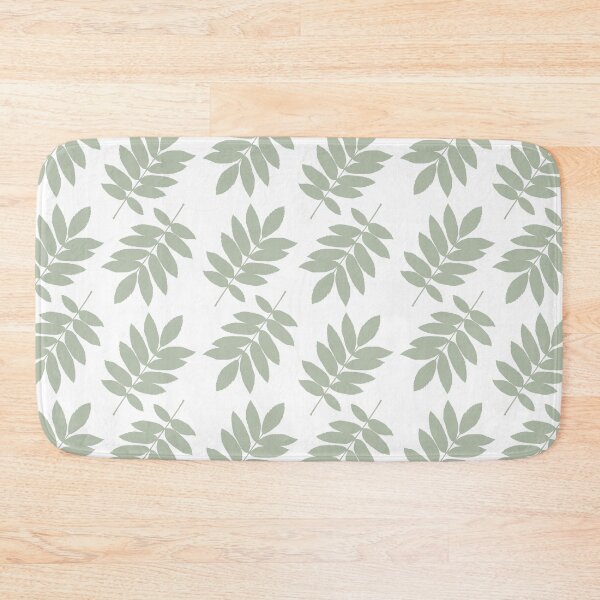 Item preview, Elder Leaf Pattern Green on White designed and sold by NataliePaskell.
