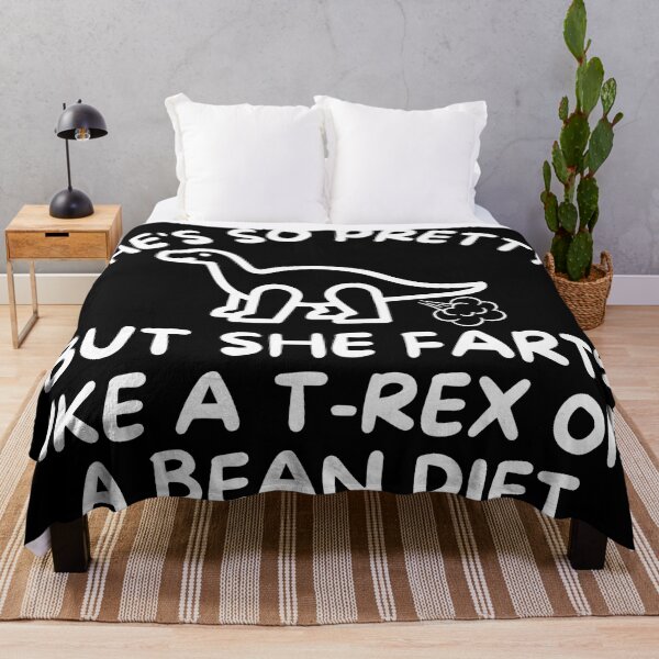 Item preview, She’s So Pretty But She Farts Like A T-Rex On A Bean Diet – Funny Dinosaur Meme Quote designed and sold by Teetreasure2.