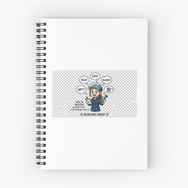 Item preview, New to Nuclear Sticker - Funny Nuclear Engineer Woman Chibi Decal - Alphabet Soup ALARA RCA EPD Acronyms - STEM Career Gift for Women in Nuclear - BlueCore Group designed and sold by BCG25.
