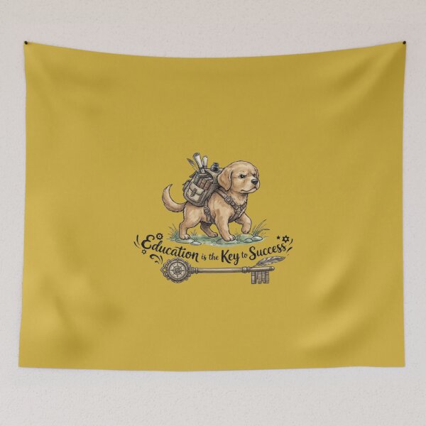 Item preview, Cute Puppy Scholar – Education Motivational Design designed and sold by annenambiro.