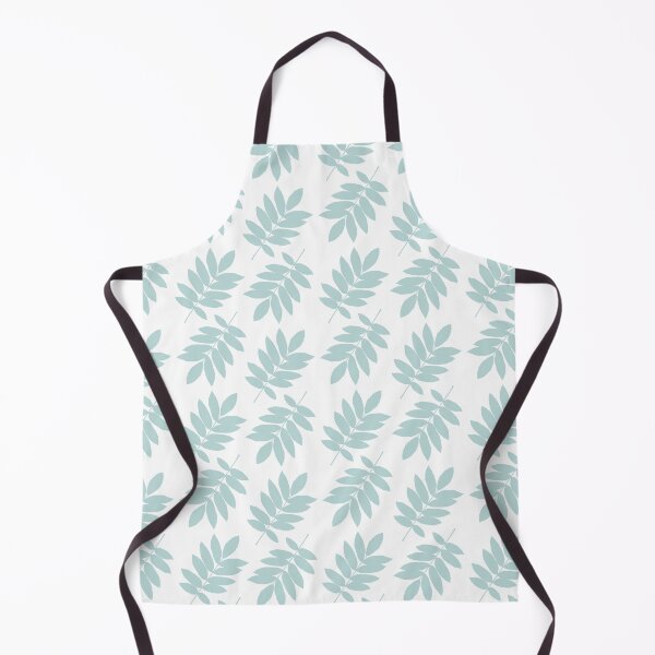 Item preview, Elder Leaf Pattern Duck Egg Blue on White designed and sold by NataliePaskell.