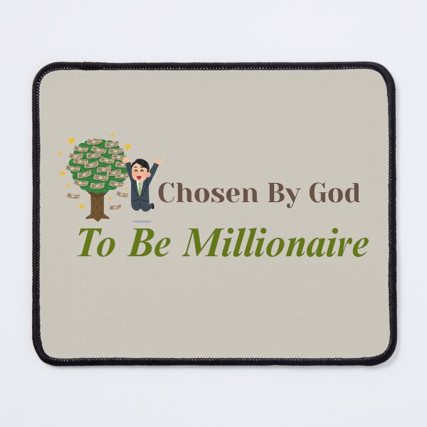 Item preview, Chosen By God To Be A Millionaire - Divine Abundance & Wealth Quote designed and sold by Dharaamagnetiix.
