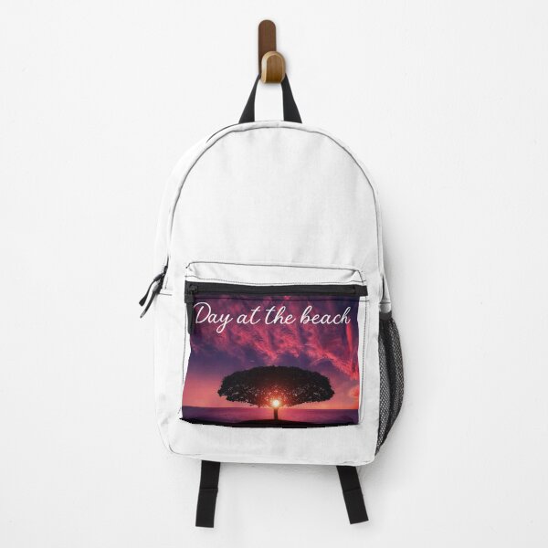 Item preview, Day at the Beach Sunset Tree Silhouette Ocean Art designed and sold by PixelWaveBD.