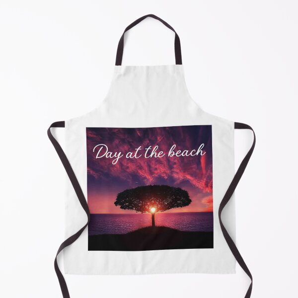 Item preview, Day at the Beach Sunset Tree Silhouette Ocean Art designed and sold by PixelWaveBD.