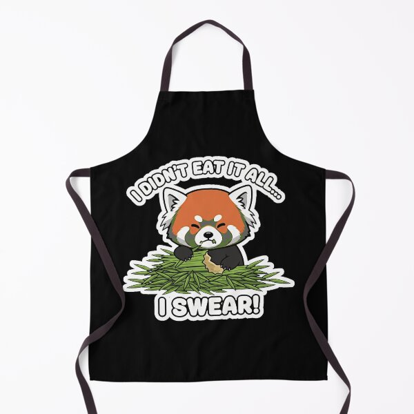 Item preview, Red Panda Eating Bamboo - I Did Not Eat It All I Swear Kawaii designed and sold by WAWERJ STUDIO.
