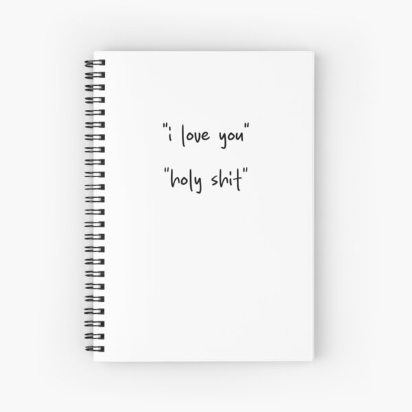 Item preview, "I love you" "Holy shit" - Heated Rivalry quote, Ilya Rozanov, Shane Hollander, Hollanov, The Cottage love confession designed and sold by RosefinchArt.