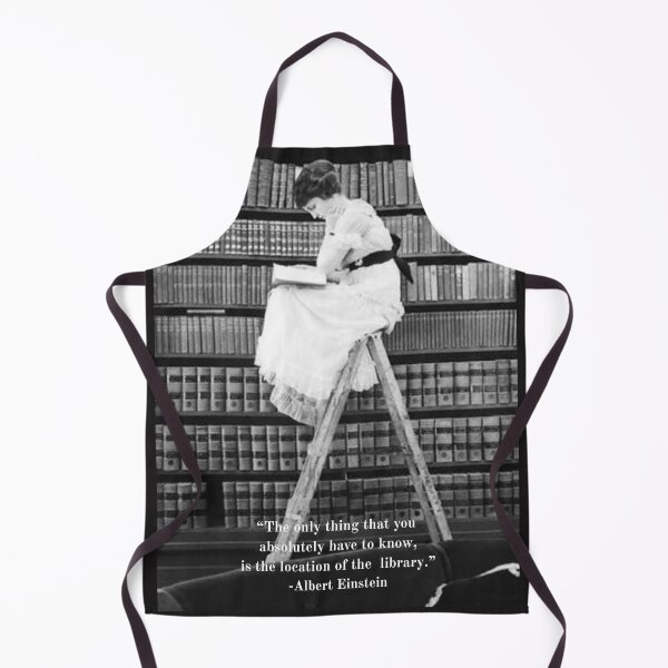 Item preview, Vintage Library Photograph Einstein Quote designed and sold by coodoosandco.