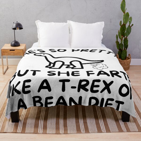 Item preview, She’s So Pretty But She Farts Like A T-Rex On A Bean Diet – Funny Dinosaur Meme Quote designed and sold by Teetreasure2.