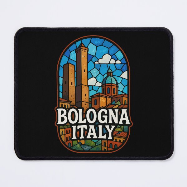 Item preview, Bologna Italy Vacation Stained Glass Art designed and sold by TomFrontierArt.